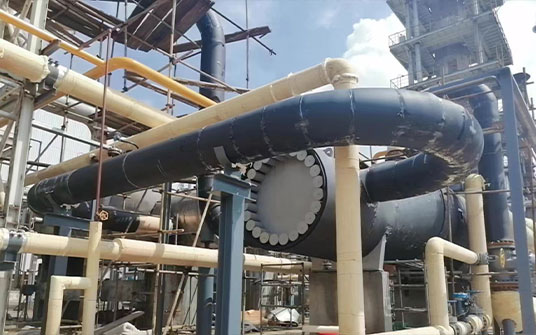 Cold insulation project behind the pipeline